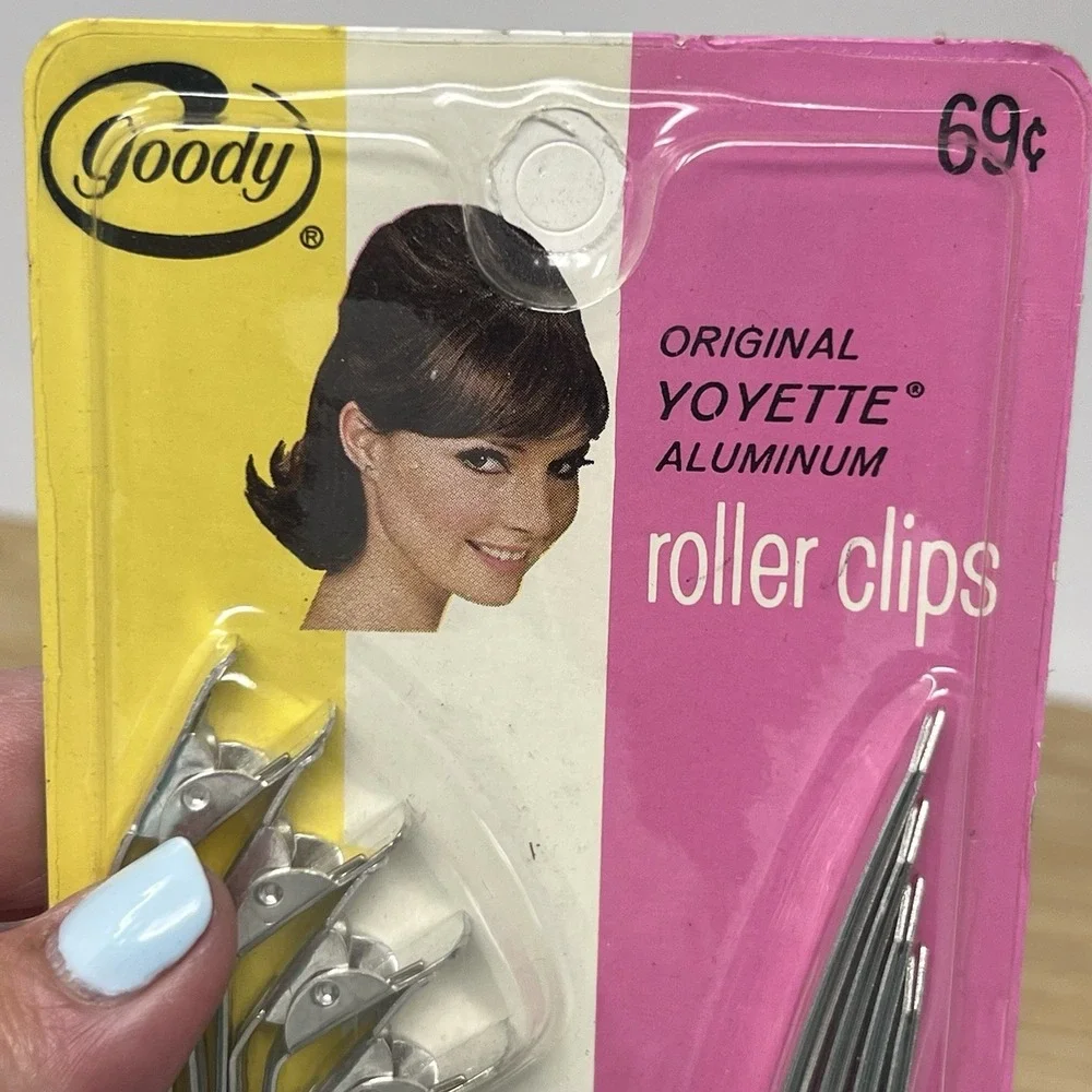 Goody Brand Roller Fastener Pins‎ Vintage 1960's Clips Bobby Pins Yoyette New!
